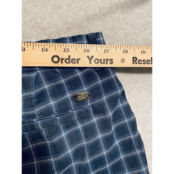Greg Norman Golf Shorts Men's 34 Blue‎ Plaid 9.5 Inseam Casual Sport - Picture 8 of 9